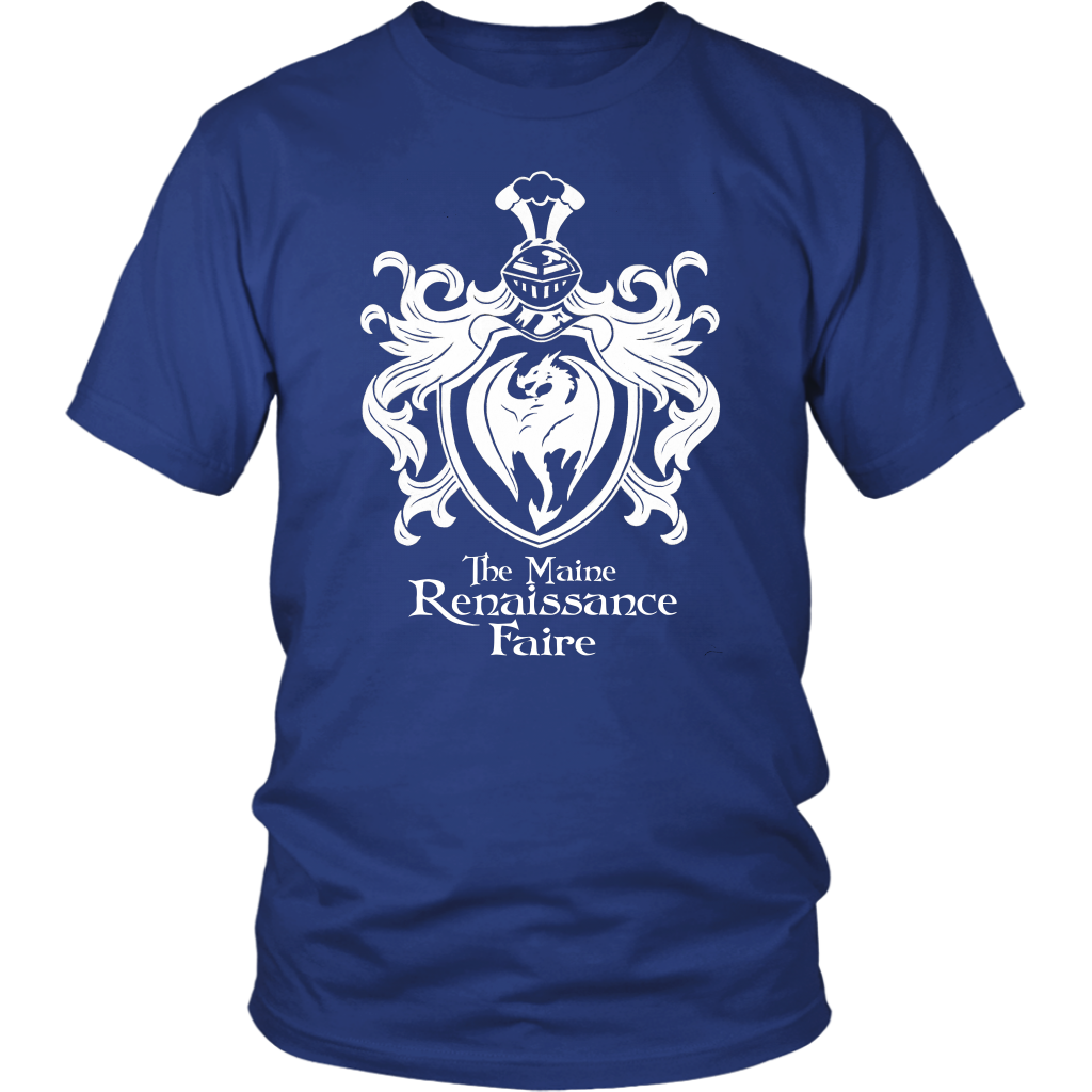 The Official Maine Renaissance Faire Tee Shirt in Blue