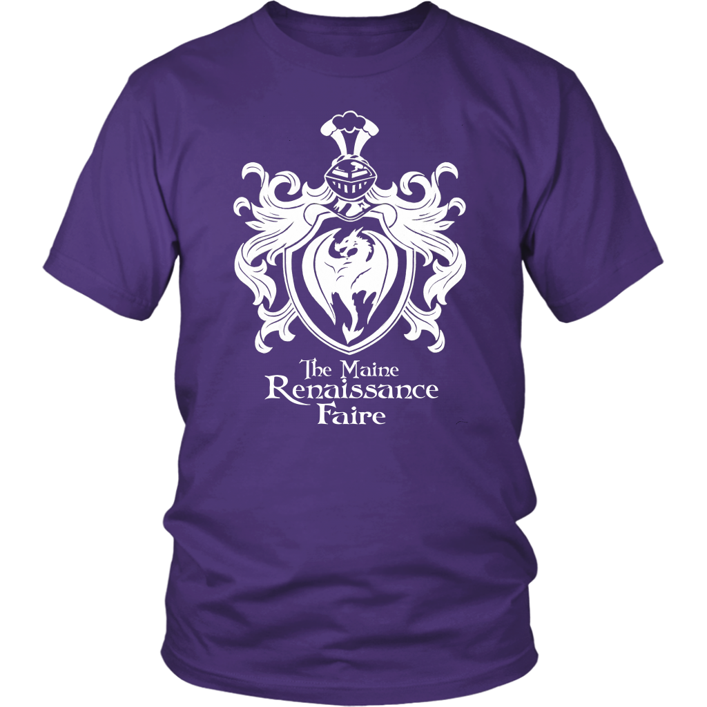The Official Maine Renaissance Faire Tee Shirt in Purple